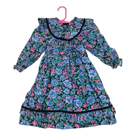 The Children’s Hour Other - Vintage The Children’s Hour floral prairie dress cottagecore bib collar sz 2t